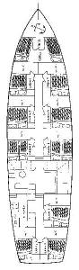 MS Gulet Yilmaz-2 Layout - Click to enlarge